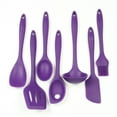thumbnail image 1 of Chef Craft Premium Silicone Kitchen Tool and Utensil Set, 7 Piece Set, Purple, 1 of 4