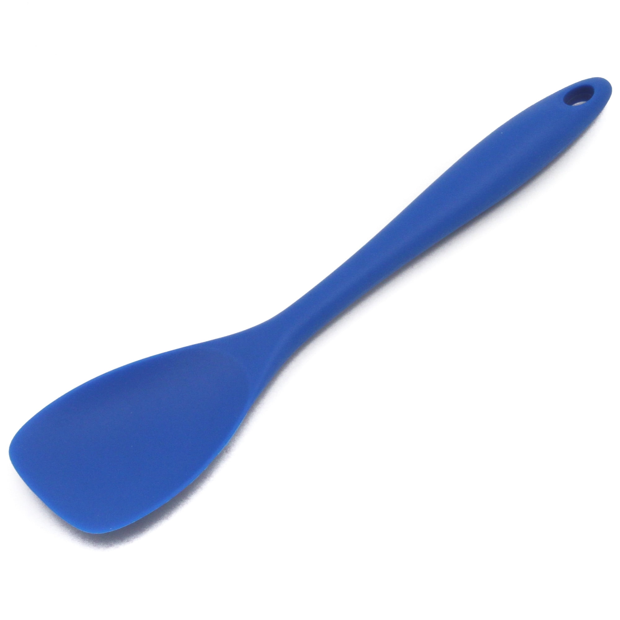 Silicone spoon set, short - Sebra Eat - Vintage blue