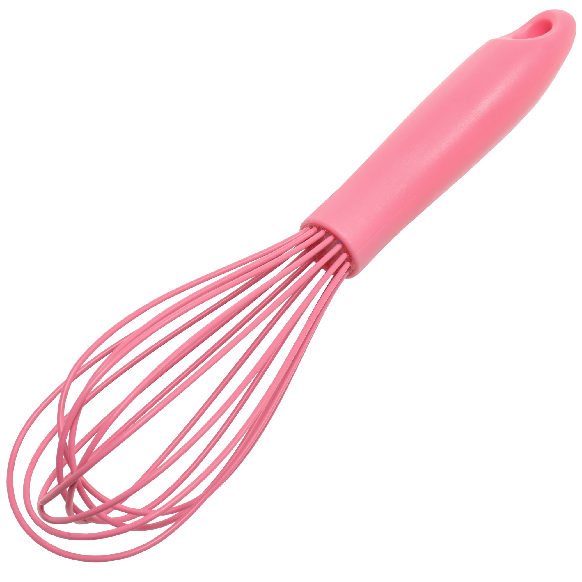 Walfos Whisk, Silicone Whisks for Cooking & Baking Non Scratch Rubber  Coated Pink Whisk for Non-stick Wisk, Balloon Egg Whisk Perfect for  Frothing