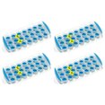 thumbnail image 1 of Chef Craft Push Out Ice Cube Trays Round Easy Release Blue Green Orange Purple Color May Vary, 4-Pack, 1 of 6