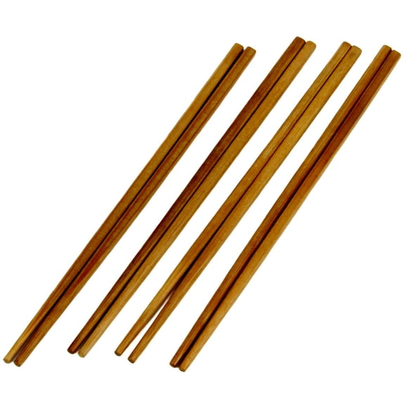 Chef Craft Select Bamboo Chopsticks, 4 Piece Set, Natural