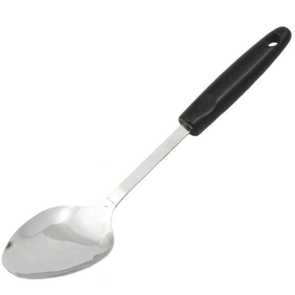 Chef Craft Select Basting Spoon, 12 inch, Stainless Steel/Black