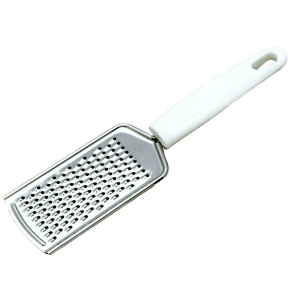 Chef Craft Select Handheld Fine Flat Grater, 9.5 inches in Length, White