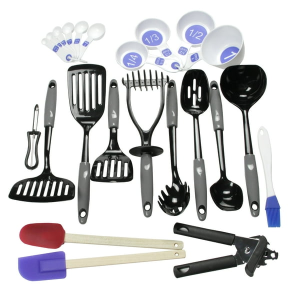 Chef Craft Select Kitchen Tool/Utensil and Gadget Set, 23 Piece Set, Gray