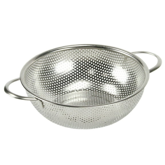 Chef Craft Select 1.5-Quart Microperforated Stainless Steel Colander – Fine Strainer for Fruits, Vegetables, Pasta, and Grains