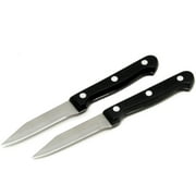 Chef Craft Select Paring Knife Set, 3.5 inch Blade 7 inches in Length 2 Piece Set, Stainless Steel/Black