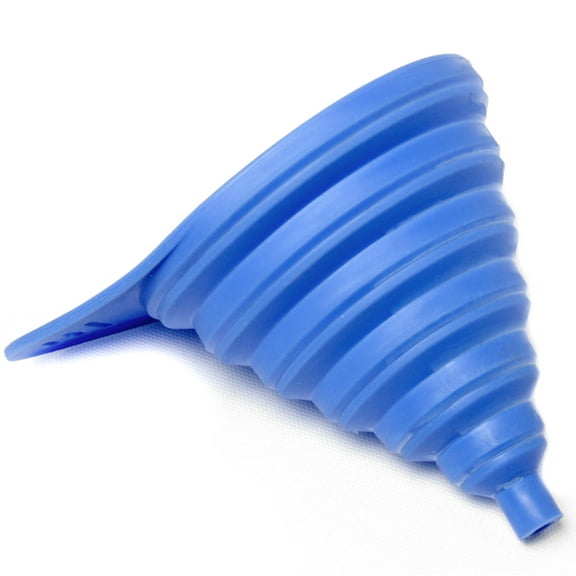 Chef Craft Select Plastic Collapsible Funnel, 3 inches in Diameter, Blue