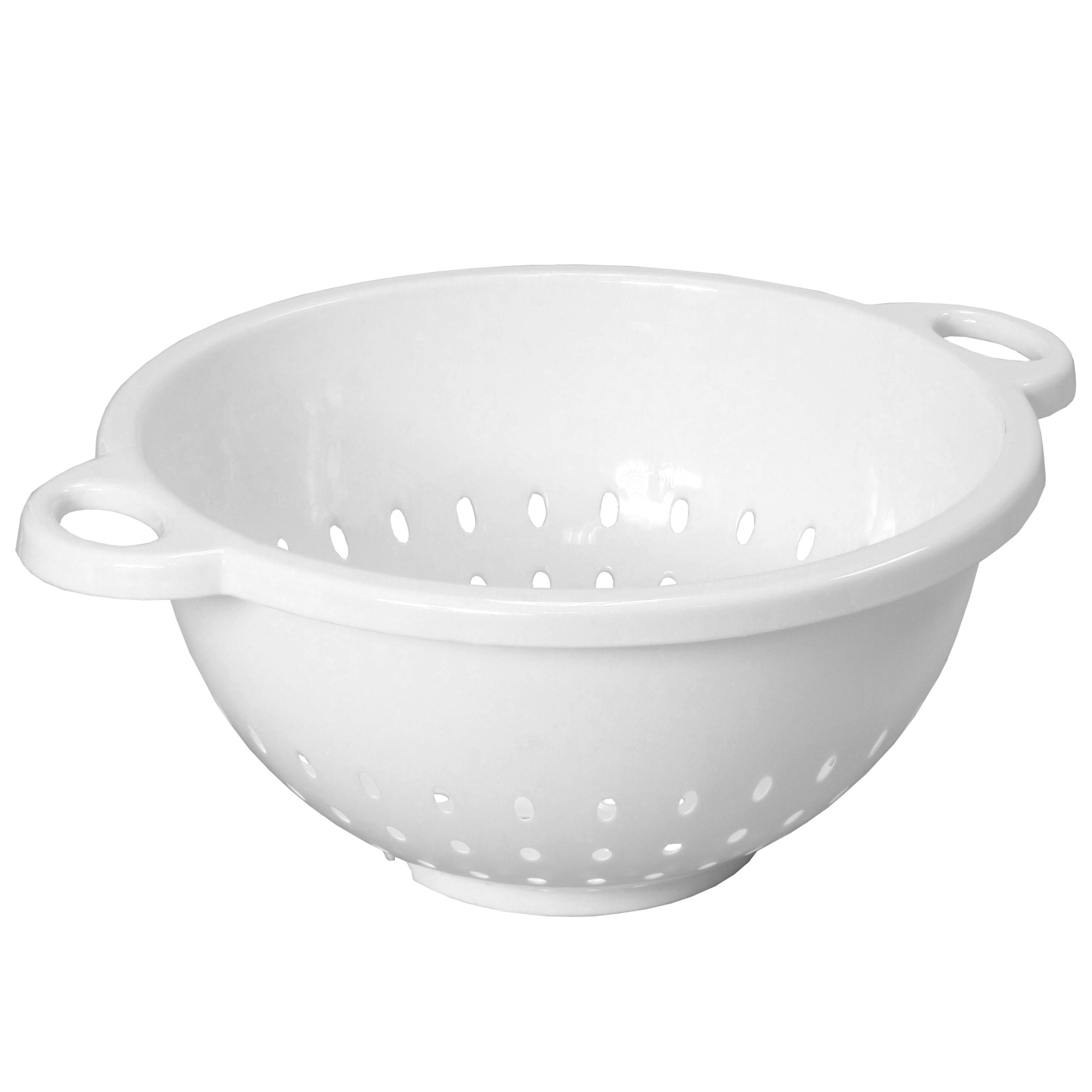 Chef Craft Large Pasta Plastic Colander, 11x5 inch, 5 Quart, White ...