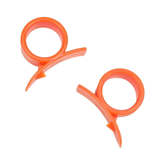 Chef Craft Select Plastic Orange Peeler, 2.25 inches in Length 2 Piece Set, Orange
