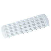 Chef Craft Select Plastic Small Shapes Ice Cube Tray, 11.25 inches in Length yields 36 Cubes, White