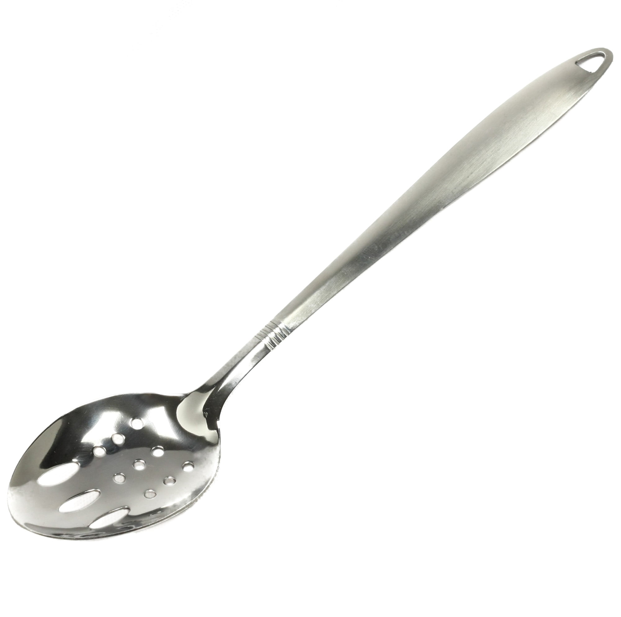 Hubert Stainless Steel Slotted Serving Spoon with Nylon Head - 13L