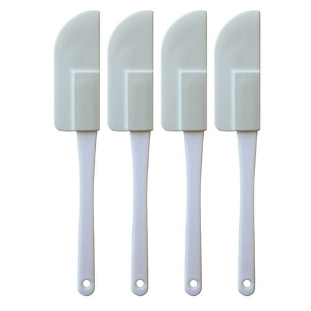 Chef Craft Set of 4 Flexible Rubber Mini Scraper, Spatula