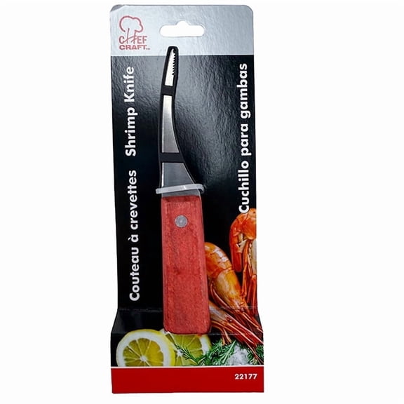 Chef Craft Shrimp Knife, Wood Handle