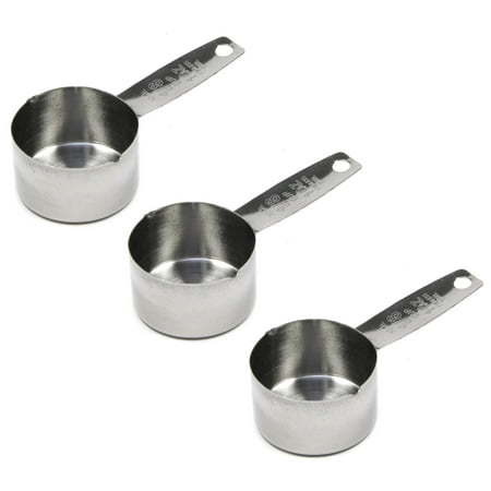 Chef Craft Stainless Steel Coffee Scoop Measurer - 2 Tbsp Measuring Cup 3 Pack