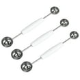 thumbnail image 1 of Chef Craft Stainless Steel Double Melon Baller Fruit Decorating Tool 3 Pack, 1 of 3