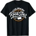 thumbnail image 1 of Chef Culinary Rockstar Funny Men Women Cook Cooking Vintage T-Shirt, 1 of 3