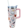 thumbnail image 1 of Chef Curry Handle/Straw Lid Tumbler 40 oz Christmas Birthday Chicken Insulated Travel Mugs, 1 of 5