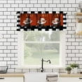 thumbnail image 1 of Chef Curtain Valance for Windows Decor, Kitchen Chef Valance Rod Pocket Short Curtains Panel Chef and Gourmet on Burgundy Red, Dark Maroon Window Treatment Drapes for Kitchen Room One Panel 52x18in, 1 of 5