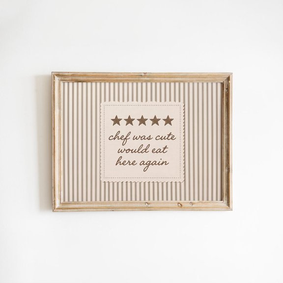 Chef Cute Kitchen Quote Variant Wall Decor Unframed Paper Print