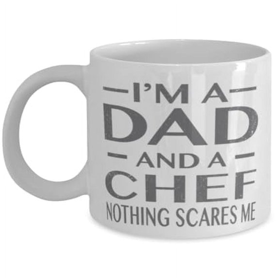 Chef 11 oz Coffee Mug - Funny Gift for Cooking Enthusiasts White Ceramic