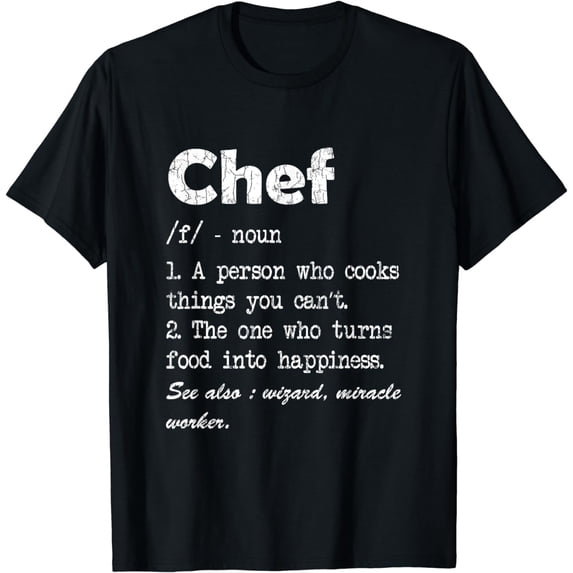 Chef Definition Funny Cook Cooking Graphic T-Shirt