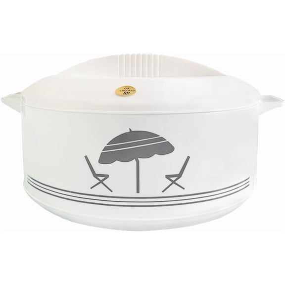 Chef Deluxe Insulated Hot Pot Casserole 1500, White
