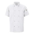 thumbnail image 1 of Chef Designs 046X Mimix Short Sleeve Chef Coat with OilBlok, 1 of 2