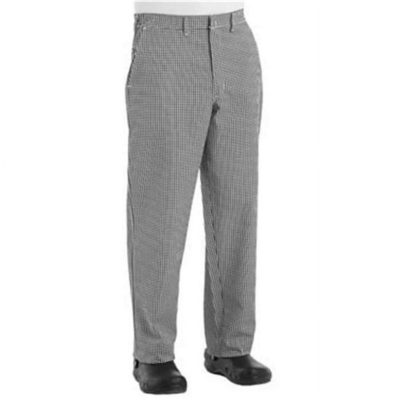 Chef Designs Cook Pants Black & White Check - Size 30W