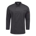 thumbnail image 1 of Chef Designs B57030093 Deluxe Airflow Chef Coat, Charcoal - Small, 1 of 1
