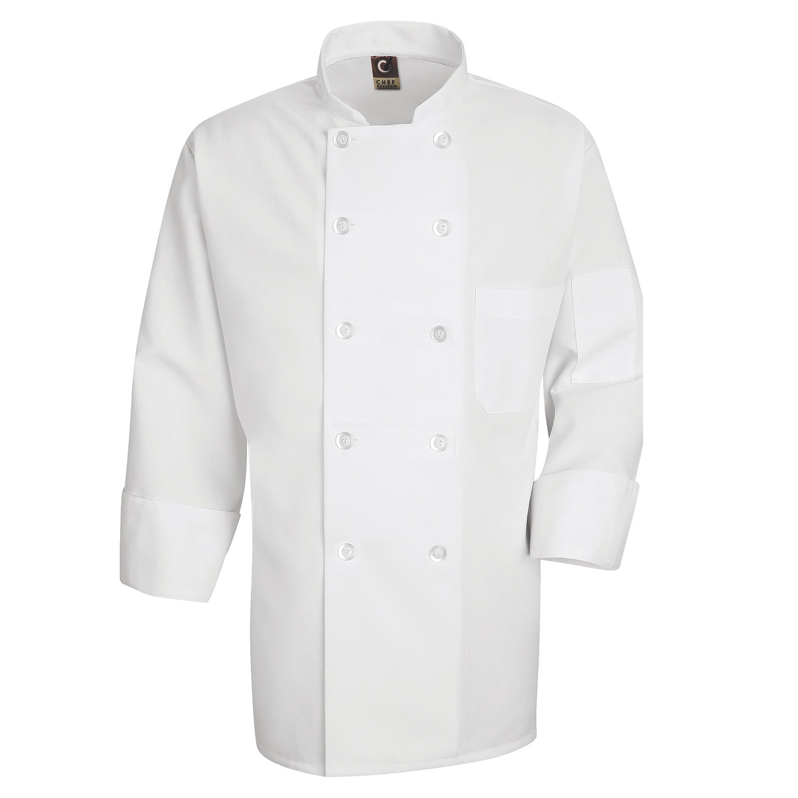 Chef Designs® Men's Ten Pearl Button Chef Coat