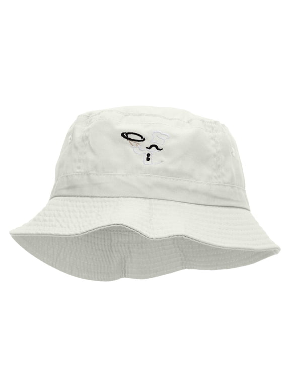 Chef Embroidered Bucket Hat - White OSFM