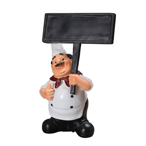 Chef Figurines Kitchen Decor Chef Statue Vintage Country Resin Figure Characters Tabletop Ornament Collectible Style01