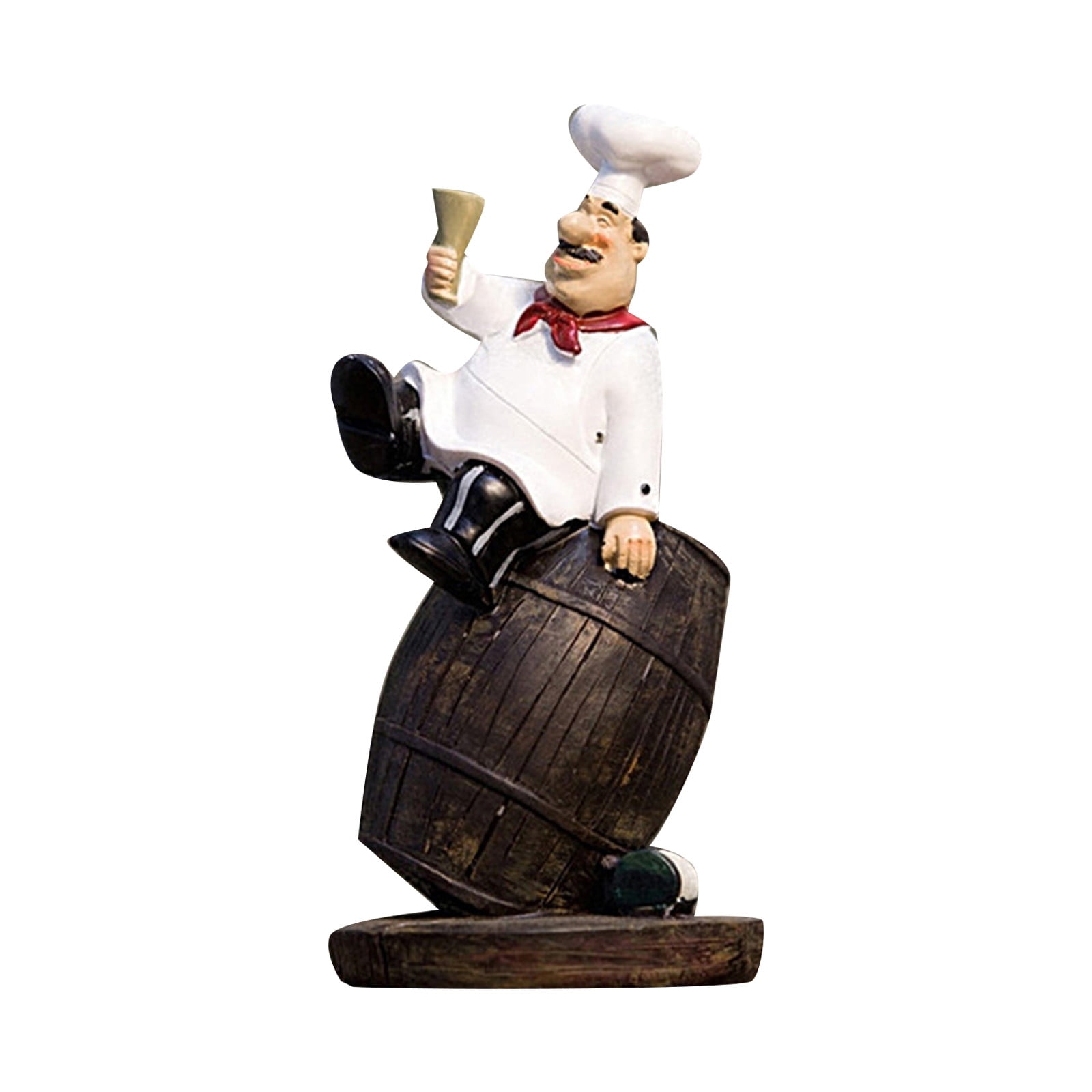 Chef Figurines Vintage Country Happy Chef Resin Figurine Home