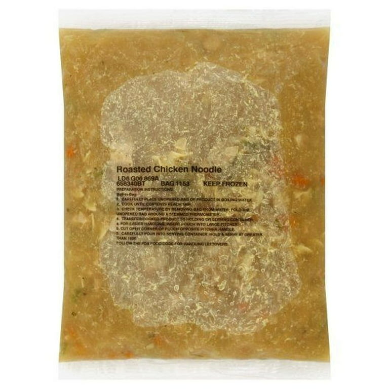 Chef Francisco Frozen Soup, Chicken Noodle - 4 pack, 8 lb bags