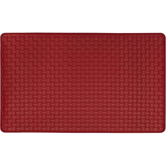 Chef Gear Faux-Leather Diamond Weave 18 x 30 in. Comfort Chef Mat