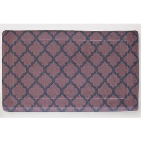 Chef Gear Quatrefoil Anti-Fatigue Gelness Comfort Chef Kitchen Mat, 24" x 36", Multiple Sizes