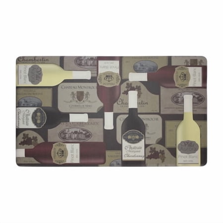 Chef Gear Wine Label Anti-Fatigue Cushioned Chef Kitchen Mat