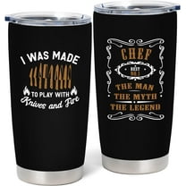 Chef Gifts for Men - Birthday/Christmas Gifts for Chef - Cooking Lovers Gift - Chef Gift for Dad/Grandpa/Husband, 20 oz Insulation Stainless Steel Tumbler