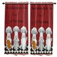 thumbnail image 1 of Chef Gnome Kitchen Small Curtain Rod Pocket Short Curtains Half Drapes Partition Cabinet Door Window Curtains Home Decor, 1 of 6