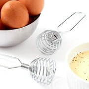 Chef Grade, Extra Strong 8 Inch French Coil Whisk 2 Pk. Best Metal Galaxy Kitchen Whisks for Mixing Gravy. Perfect Stainless Steel Spiral Hand Whip for Baking and Cooking. Great Egg Beater Wire Whisk