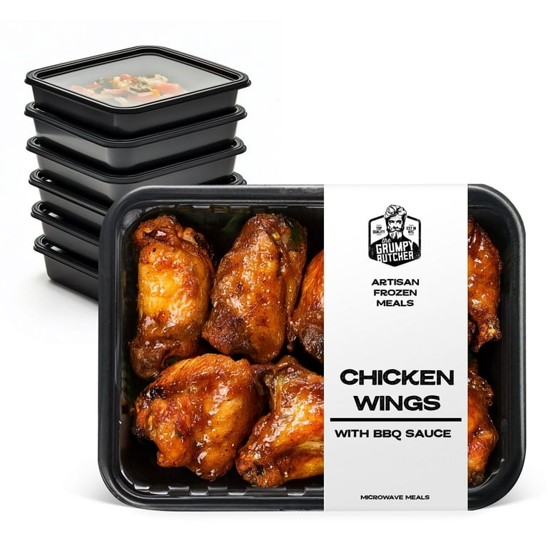 Chef Grumpy Butcher Frozen Meals: BBQ Chicken Wings Artisan TV