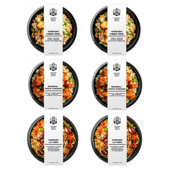 Grumpy Butcher Premium Asian Meals Set, 6 ct, 10 oz bowl