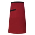 thumbnail image 1 of Chef Half Apron - Professional Waist Bistro Style with Utility Pockets, Durable Work Uniform for Restaurant Kitchen & Server Staff, 1 of 4