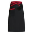 thumbnail image 1 of Chef Half Apron - Professional Waist Bistro Style with Utility Pockets, Durable Work Uniform for Restaurant Kitchen & Server Staff, 1 of 4