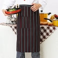 thumbnail image 1 of Chef Half Cut Work Apron, High Quality Material For Easy Cleaning Breathable And Fade Resistant Half-Length Cooking Baking Apron, Suitable For Restaurant Coffee Shop, 1 of 4