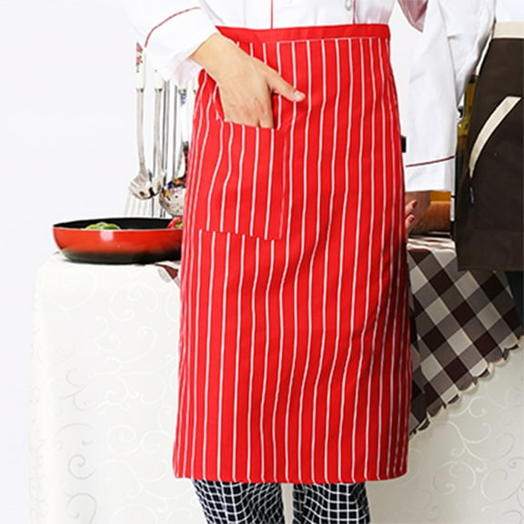 Chef Half Cut Work Apron, High Quality With Easy Cleaning Breathable And Fade Resistant, For Kitchen Restaurant Hotel Commercial And Party Use