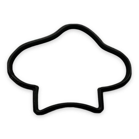 Chef Hat Cookie Cutter with Easy Push Design (4 inch)