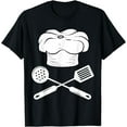 thumbnail image 1 of Chef Hat Cooking Utensil Cook Foodie Gourmet Cooking T-Shirt, 1 of 2