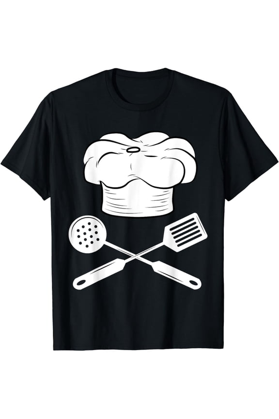 Chef Hat Cooking Utensil Cook Foodie Gourmet Cooking T-Shirt