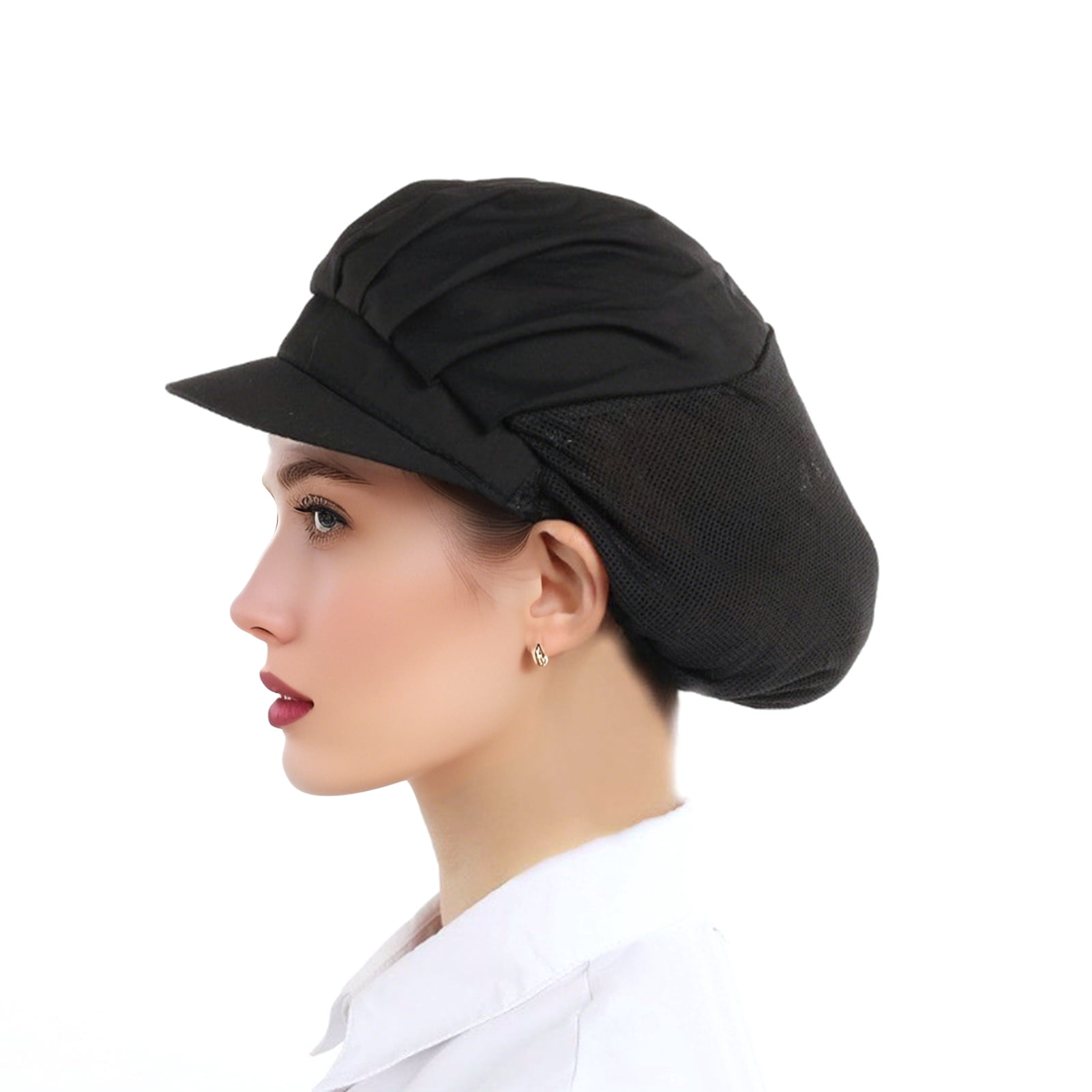 CREATCABIN Chef Hats Adjustable Chef Cap Elastic Cotton Bakers Hat - View #3
